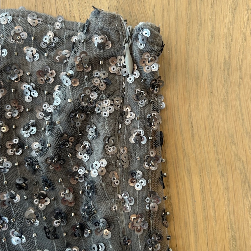 Urban Outfitters Gray Sequin tube top - Picture 3 of 3